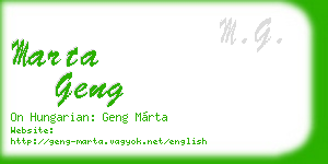 marta geng business card